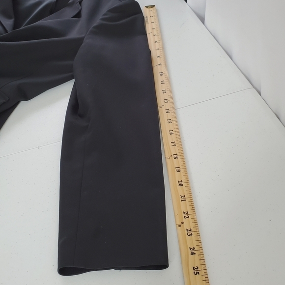 Talbots Cotton Blend Black Blazer Size 16 Lined Jacket with Pockets Office - Picture 9 of 13